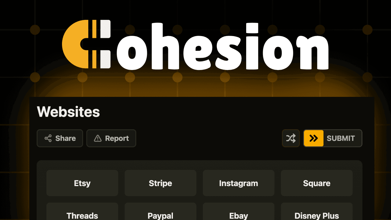 Cohesion — Create Connection styled games