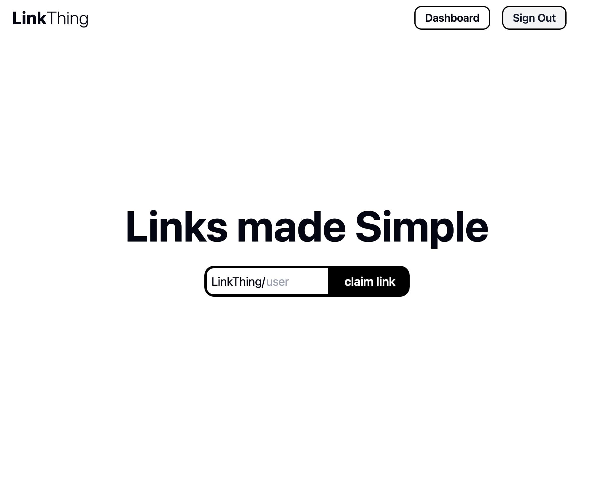 LinkThing — Full stack link tree clone